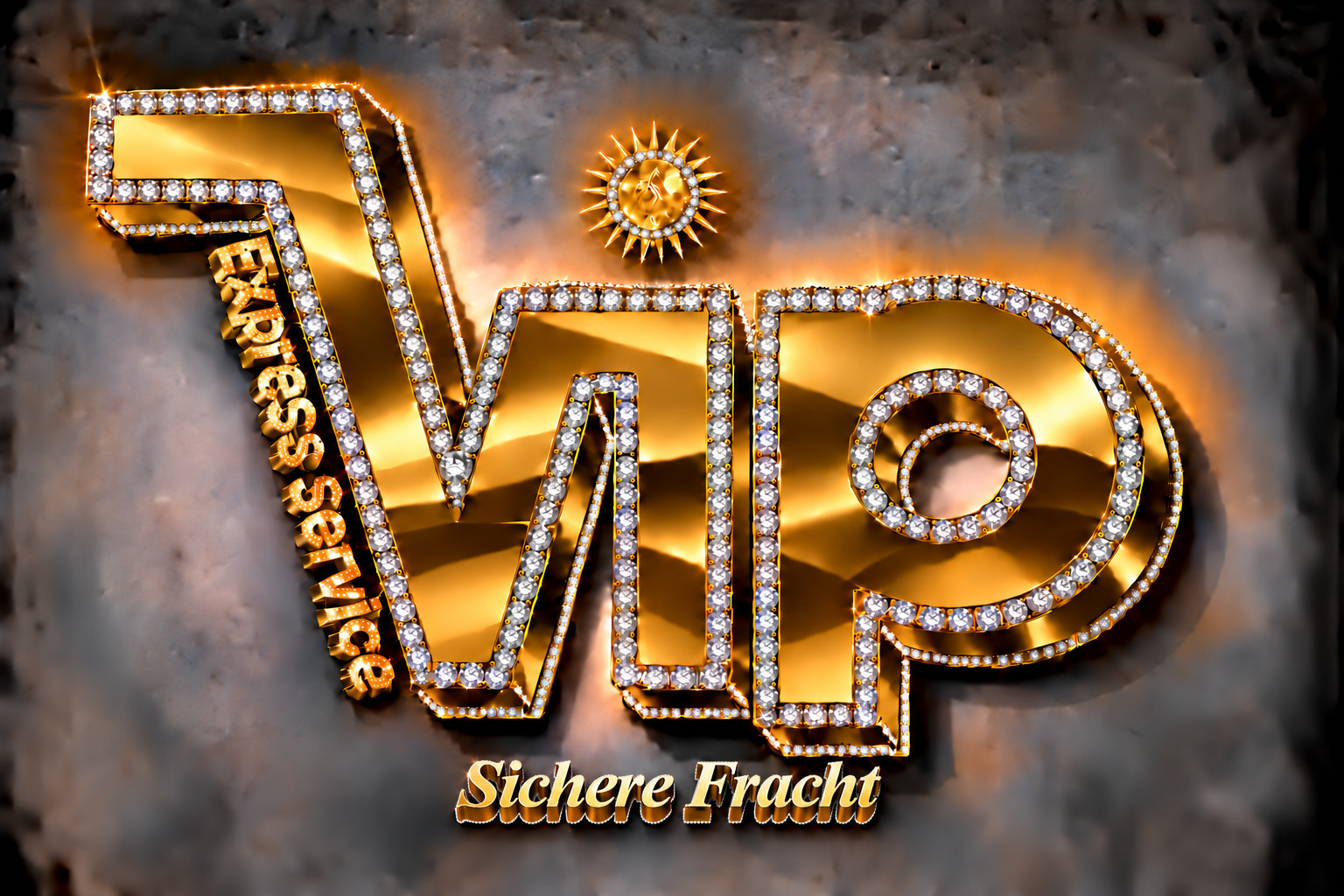 VIP Express Logo-Variante: Sichere Fracht